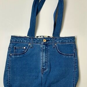 Handmade Eco Friendly Blue Denim Tote Bag